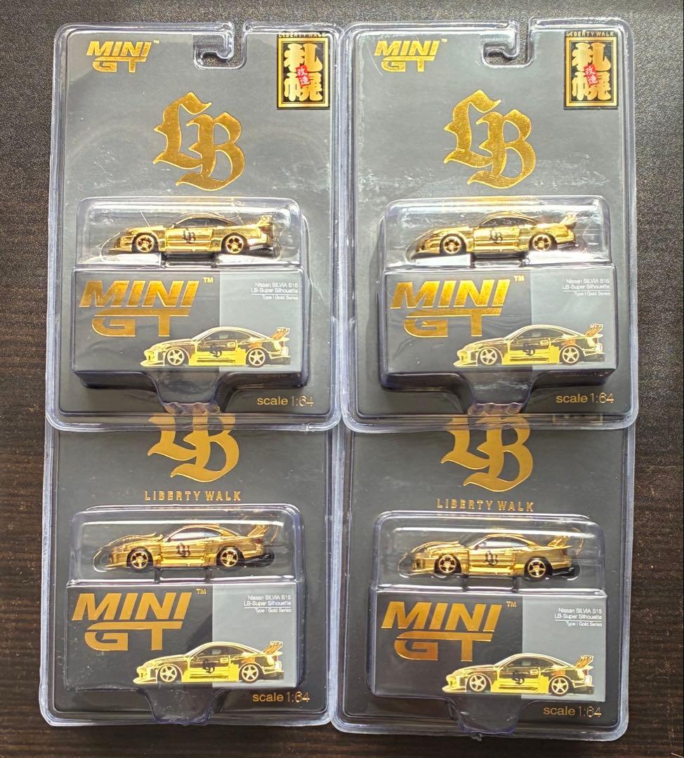 4個　リバティウォーク ミニ LBWK ゴールド LBS15 札幌 ミニカー