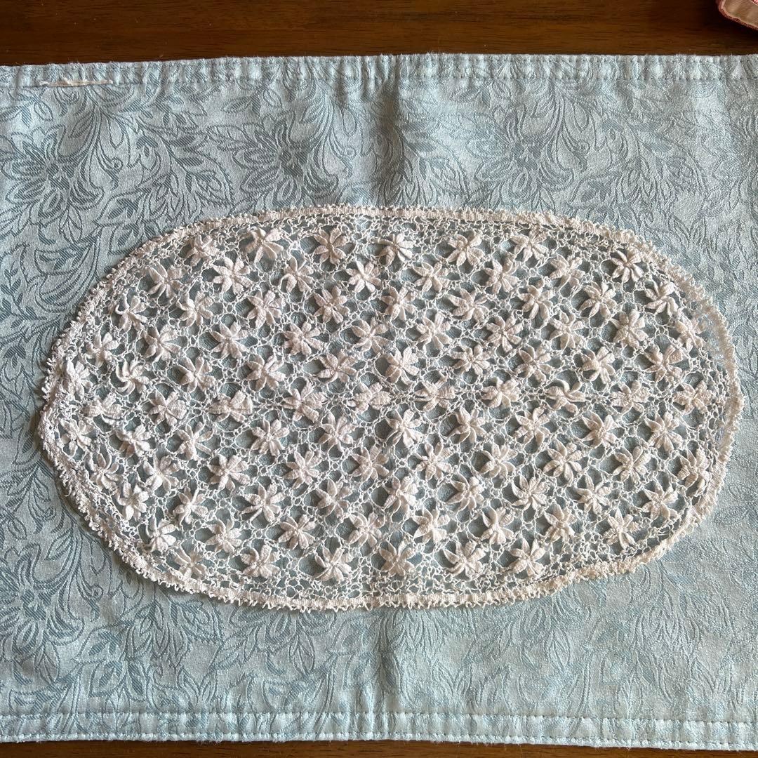 花柄アンティークレース　フランス