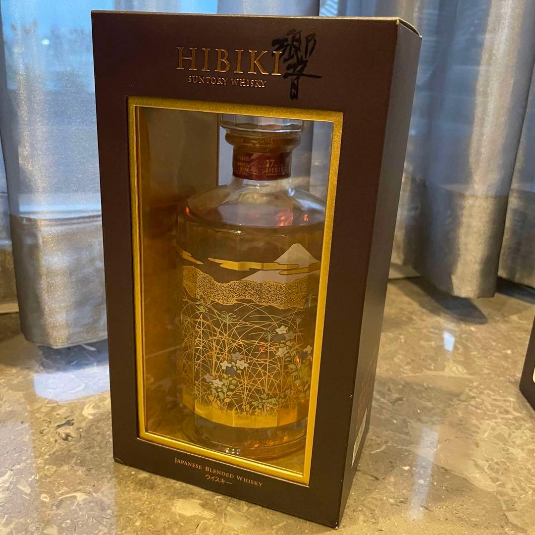 SUNTORY サントリーウイスキー 響 17年　 意匠ボトル　武蔵野富士　箱付
