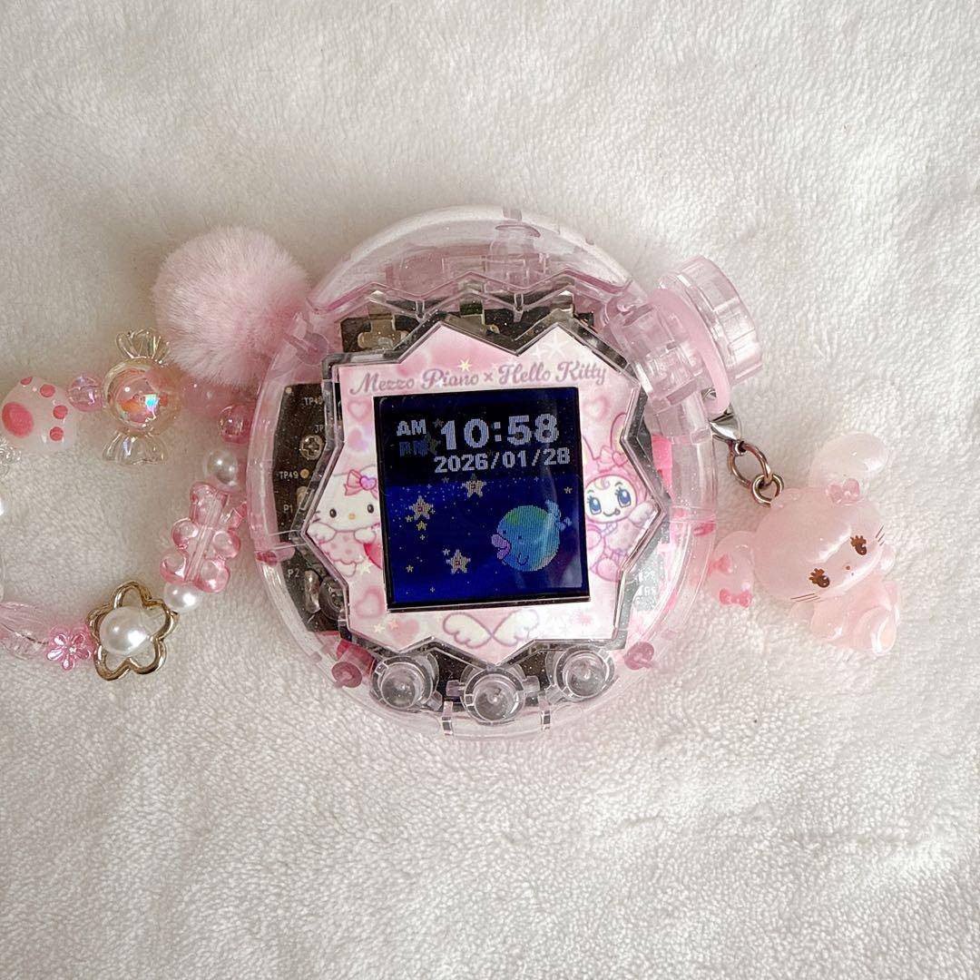 たまごっち パラダイス用 カスタム パーツ シェル クリア ピンクフルセット