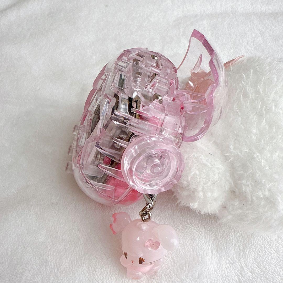 たまごっち パラダイス用 カスタム パーツ シェル クリア ピンクフルセット