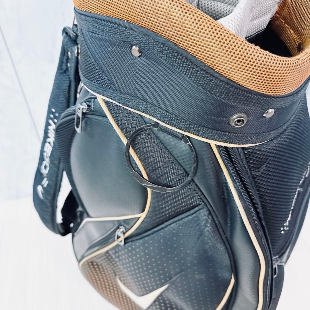 NIKE GOLF キャディバッグ 9インチ ゴルフバッグ 黒 軽量 ブラック
