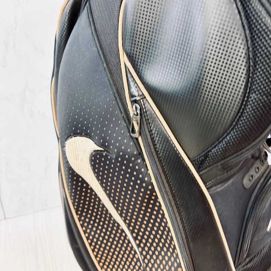 NIKE GOLF キャディバッグ 9インチ ゴルフバッグ 黒 軽量 ブラック