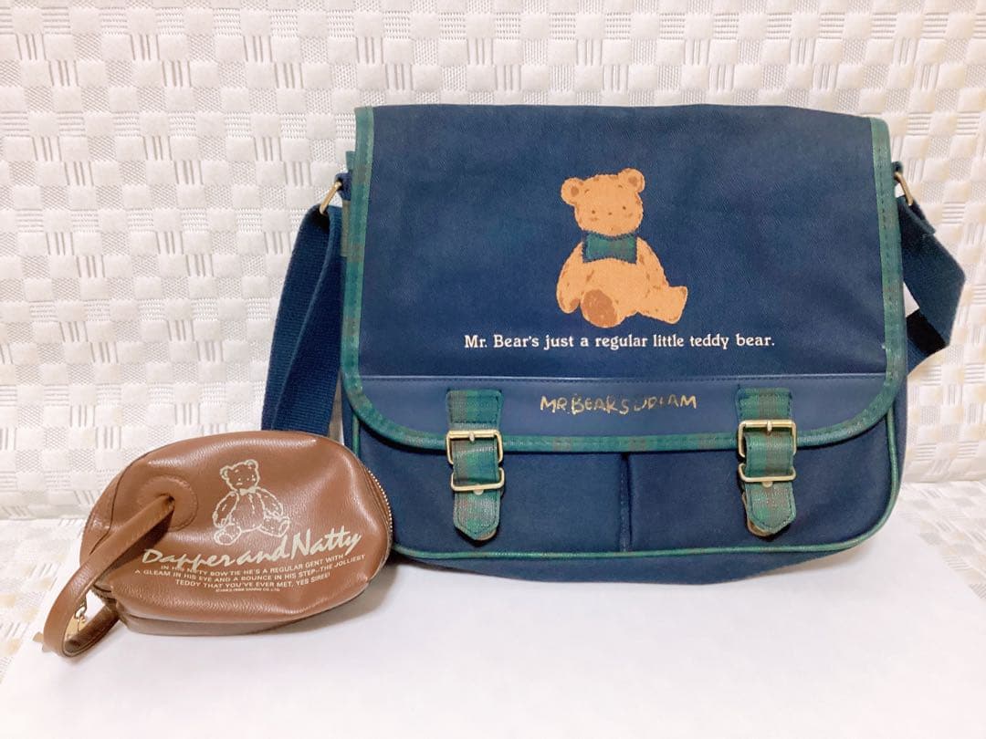 昭和レトロ ❤︎サンリオ MR.BEAR’S DREAM❤︎ バッグ&ポーチ レア