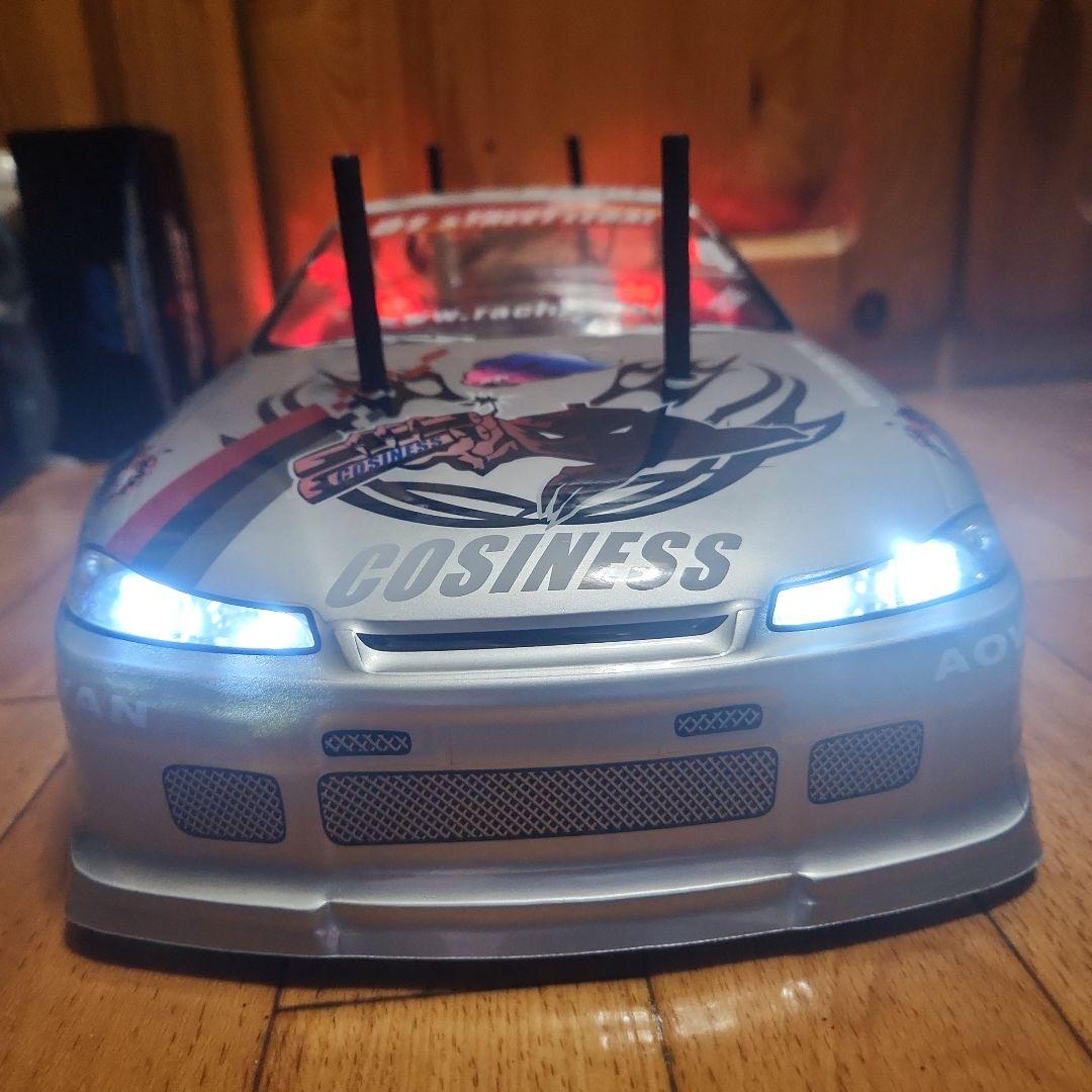 タミヤ ドリフト ラジコン フルセット　TT02　　シルビア　ボディ　赤tt01