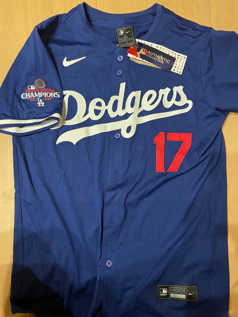 MLB 大谷翔平 ドジャース　ユニホーム　エリートジャージ　WS優勝ワッペン付