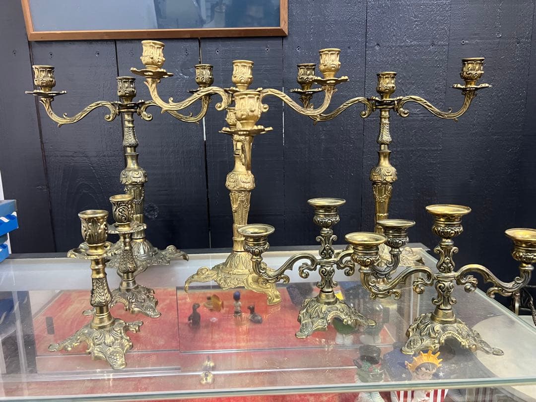 ビンテージ　イタリア製　燭台　7つセット