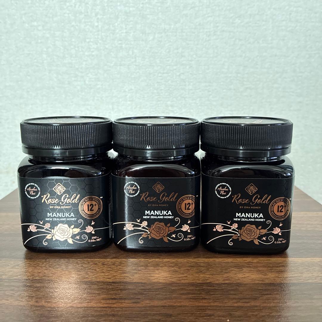 Rose Gold マヌカハニー UMF 12+ 250g 3個セット