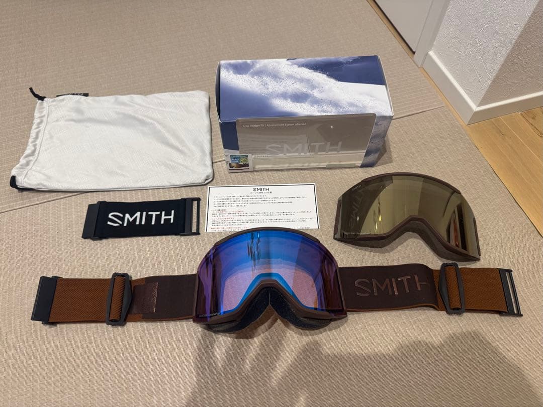 【廃盤カラー】Smith スカッドマグ Sepia Luxeスペアレンズ