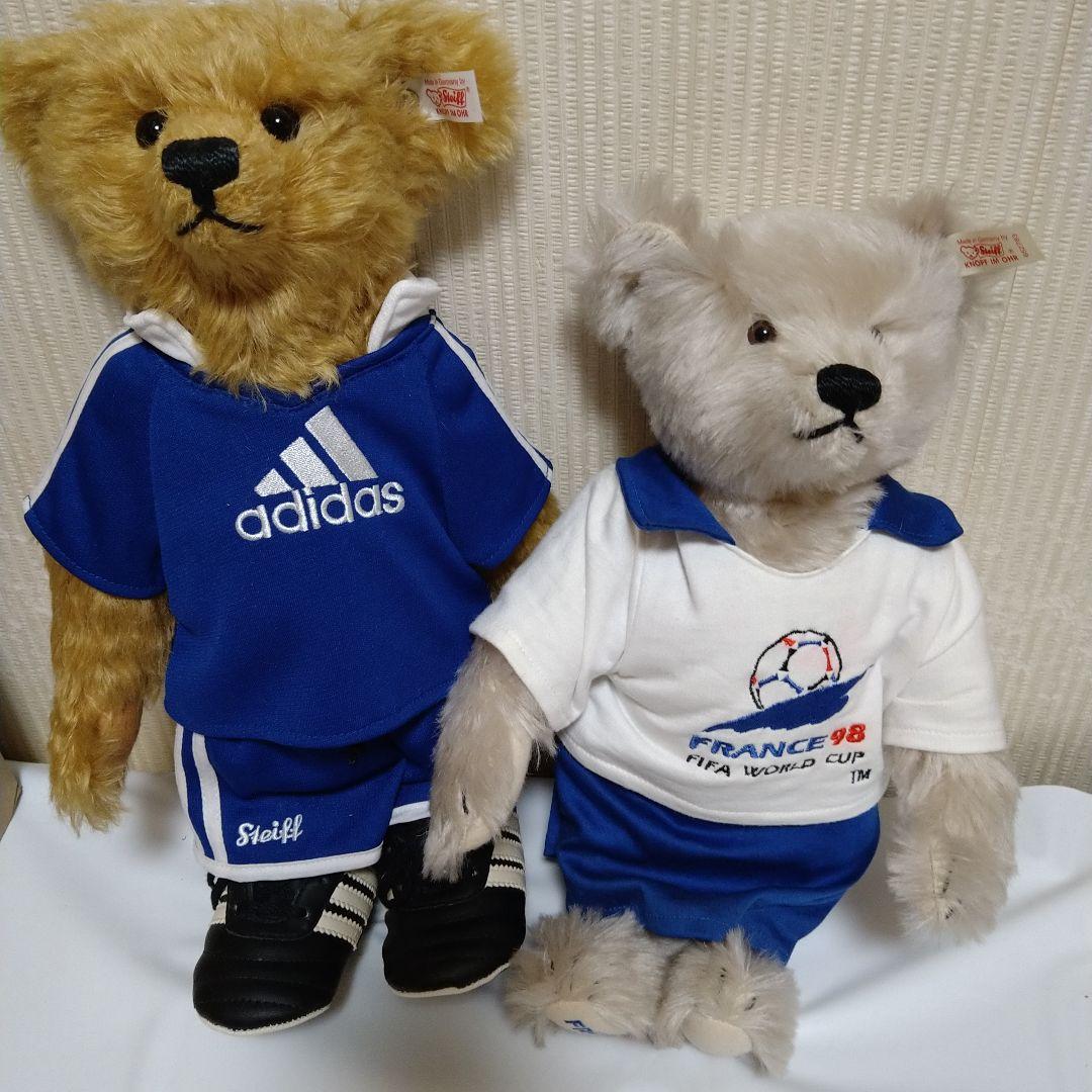 期間限値下 げシュタイフ アディダスベア・ワールドカップフランス大会ベアのセット