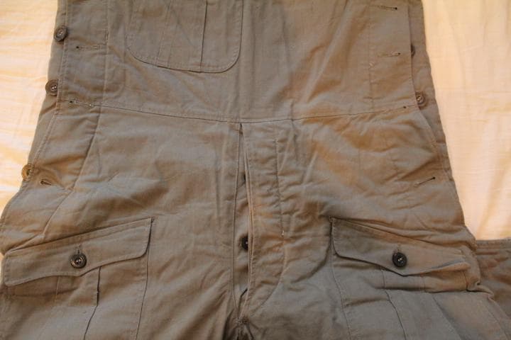 日本軍　日本陸軍　大日本帝国陸軍　軍服　第1種作業衣袴　冬衣　大號　実物