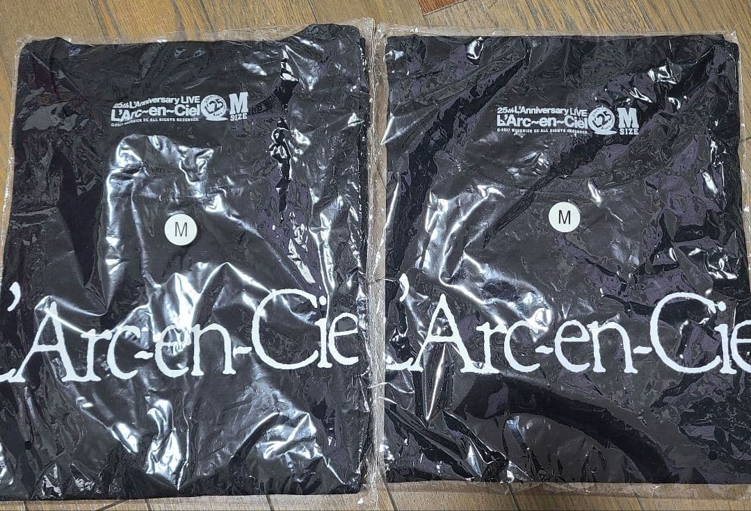L'Arc〜en〜Ciel 25th  旧ロゴ Tシャツ Mサイズ 2枚