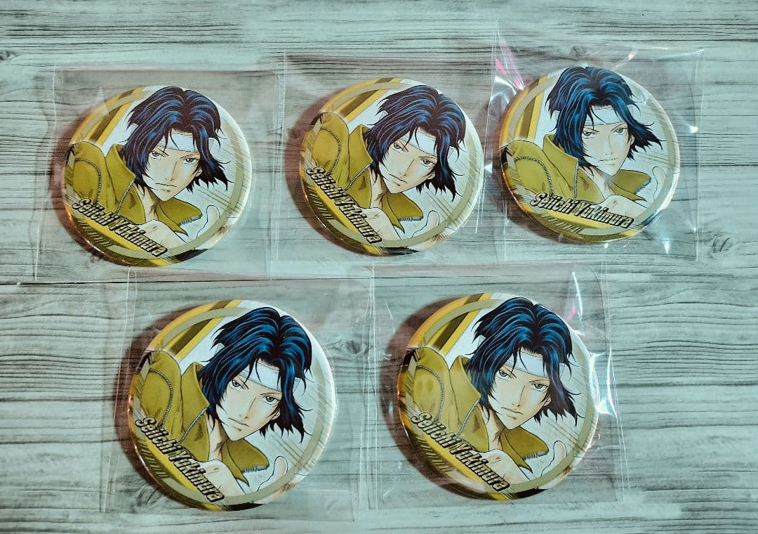 テニスの王子様　テニプリ　幸村精市　缶バッジ　原画展　トレーディング　5個セット