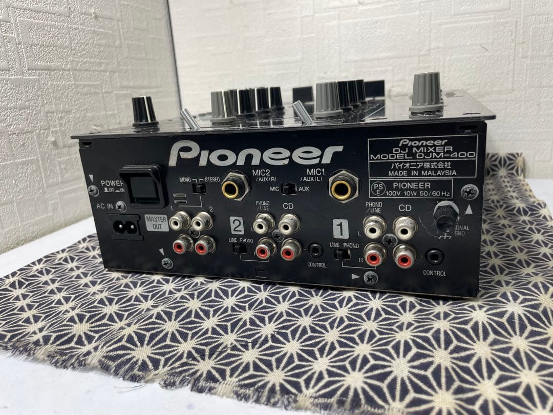 pioneer dj パイオニア　DJM-400 縦フェーダメンテ　横新品