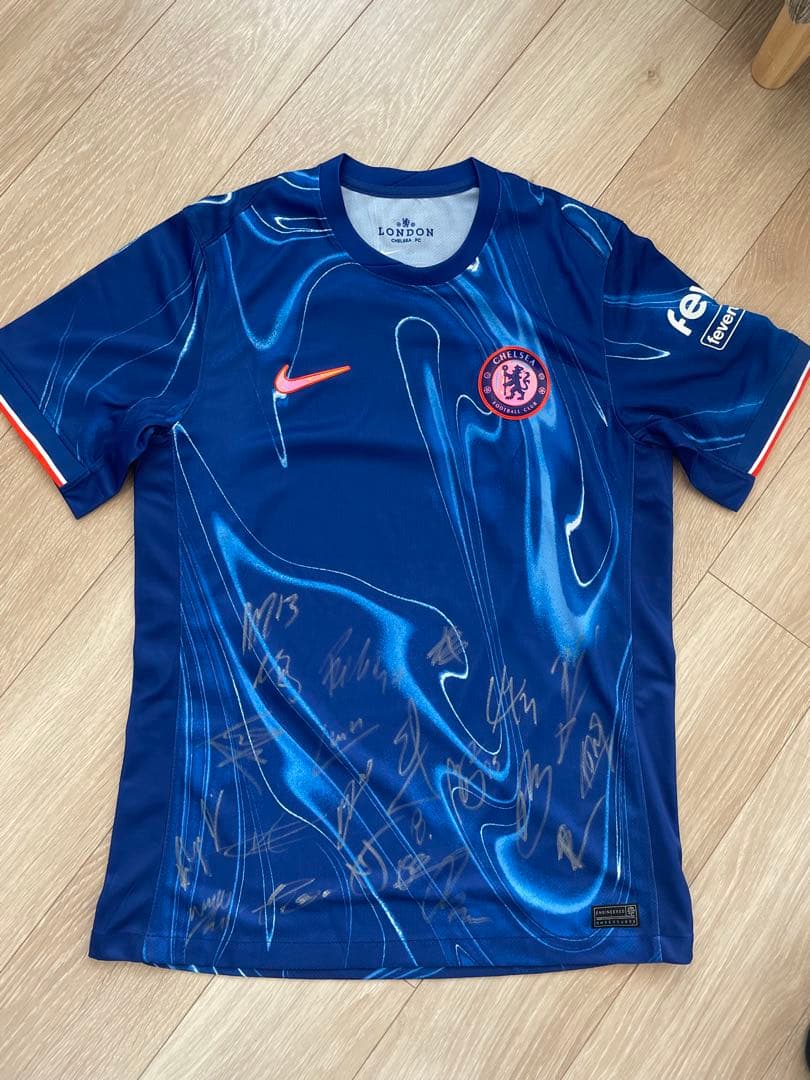 【限定】Chelsea FC サッカーシャツ Nike 選手サイン入り