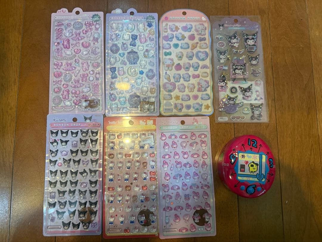 正規品 たまごっち まめっち　ボンボンドロップシール　サンリオ　日本製　キティ