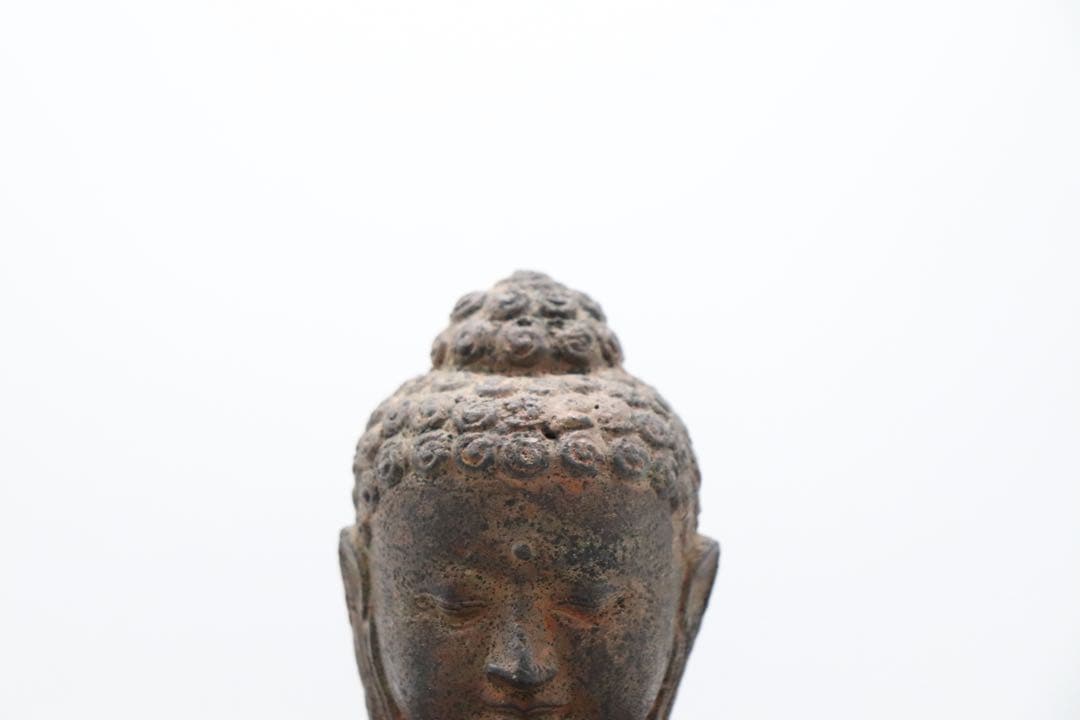 銅製　佛頭　阿弥陀如来　仏教美術　送料込み260121