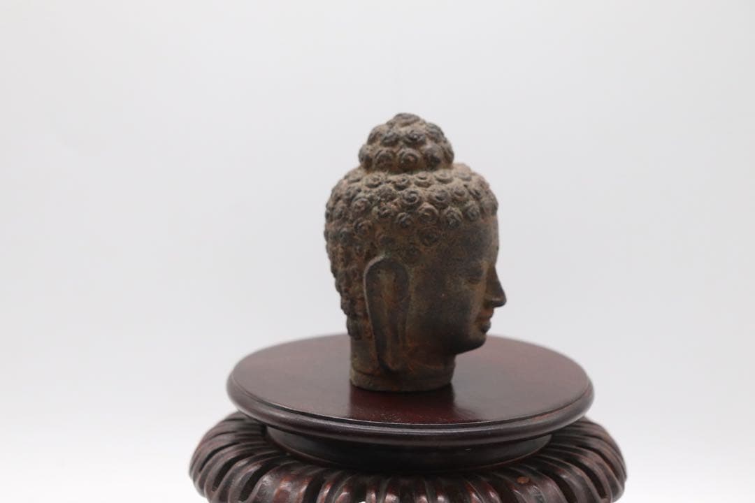 銅製　佛頭　阿弥陀如来　仏教美術　送料込み260121