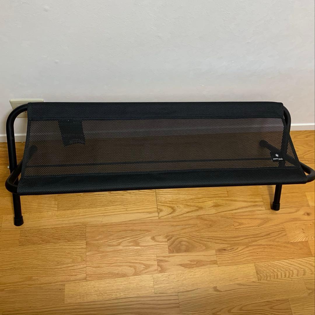  peakスノーピーク メッシュFDベンチ ブラック　アウトドア　チェア