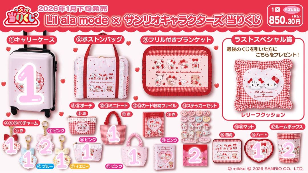 Lialamode×サンリオスターズ 当たりくじ
