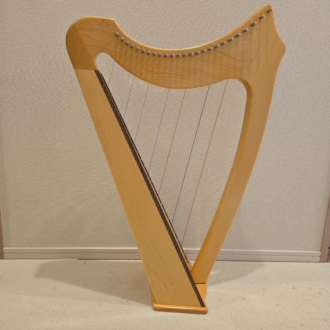 青山ハープ社製25弦サウルハープ(メープル材)