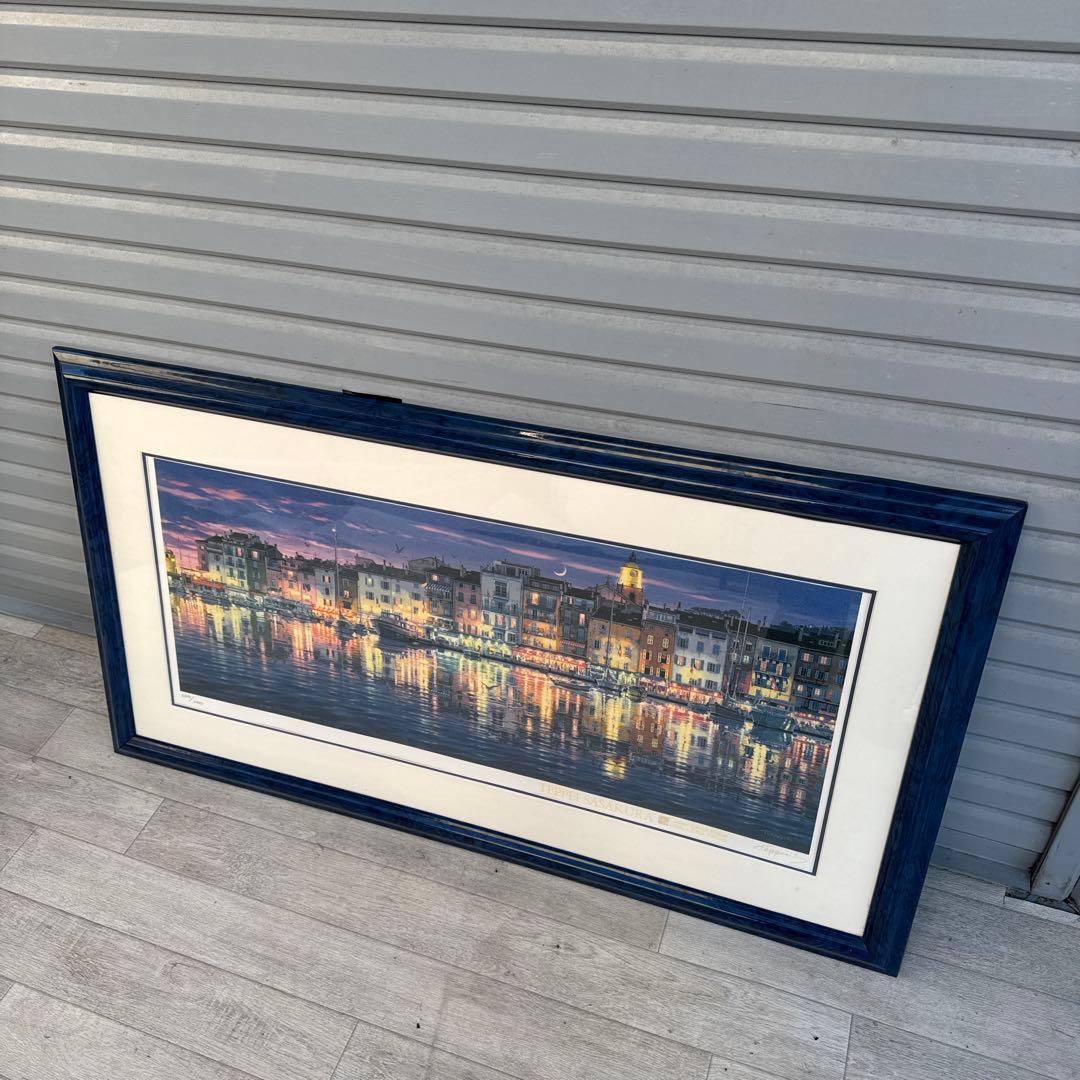 笹倉鉄平「サントロペ」　シルクスクリーン