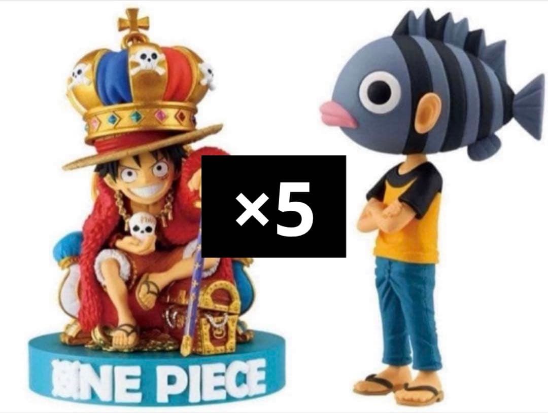 ONE PIECE BASE SHOP ワーコレ 2種類 フィギュア 5セット
