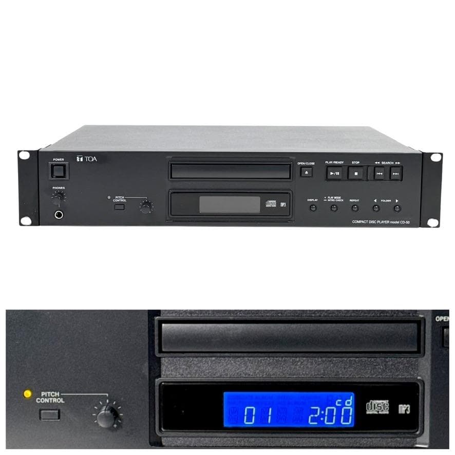 TOA業務用CDプレーヤー CD-50◆TSCAM タスカムCD-200 同等機