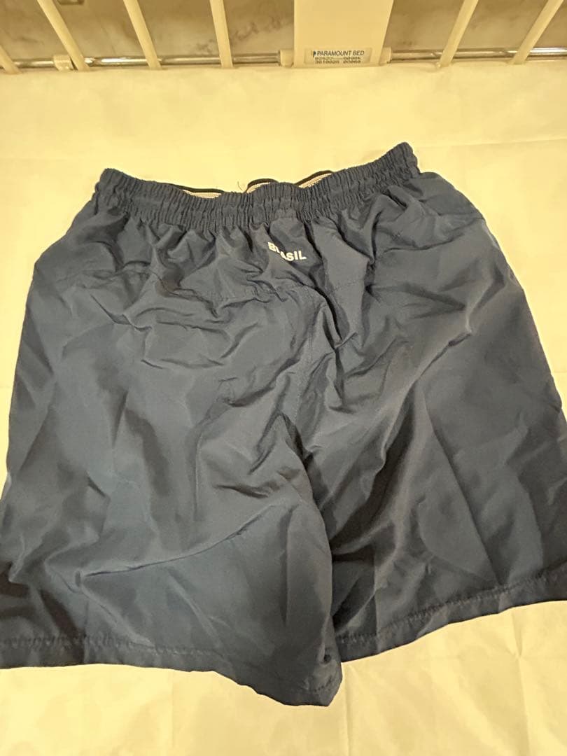 超貴重‼️ ブラジル代表　選手実使用TRパンツ　濃紺　US・L