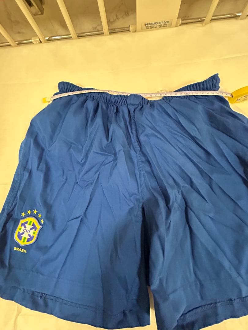 超貴重‼️ ブラジル代表　選手実使用TRパンツ　濃紺　US・L