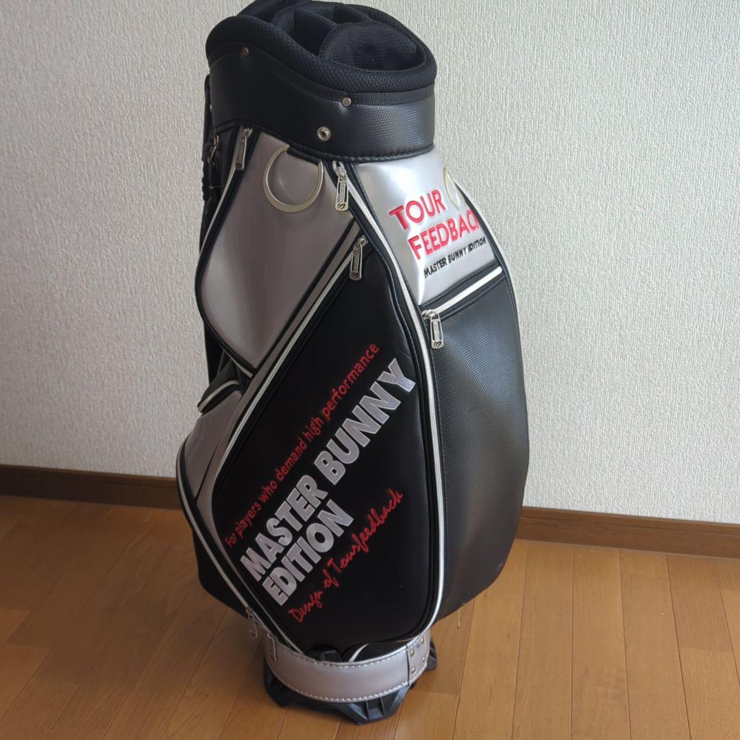 【美品】MASTER BUNNY EDITION ゴルフバッグ 黒×銀色