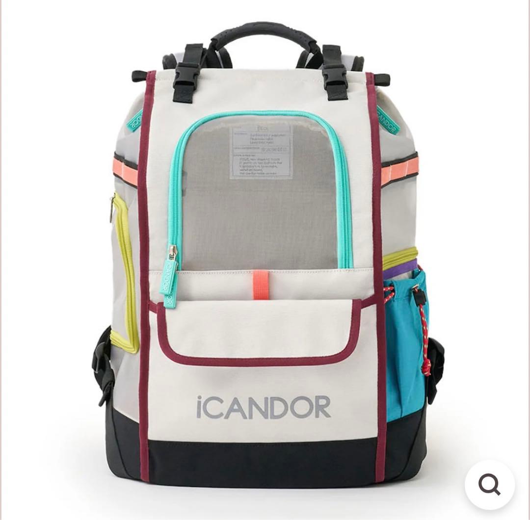 iCANDOR 多色バックパック メッシュポケット付き　Mサイズ