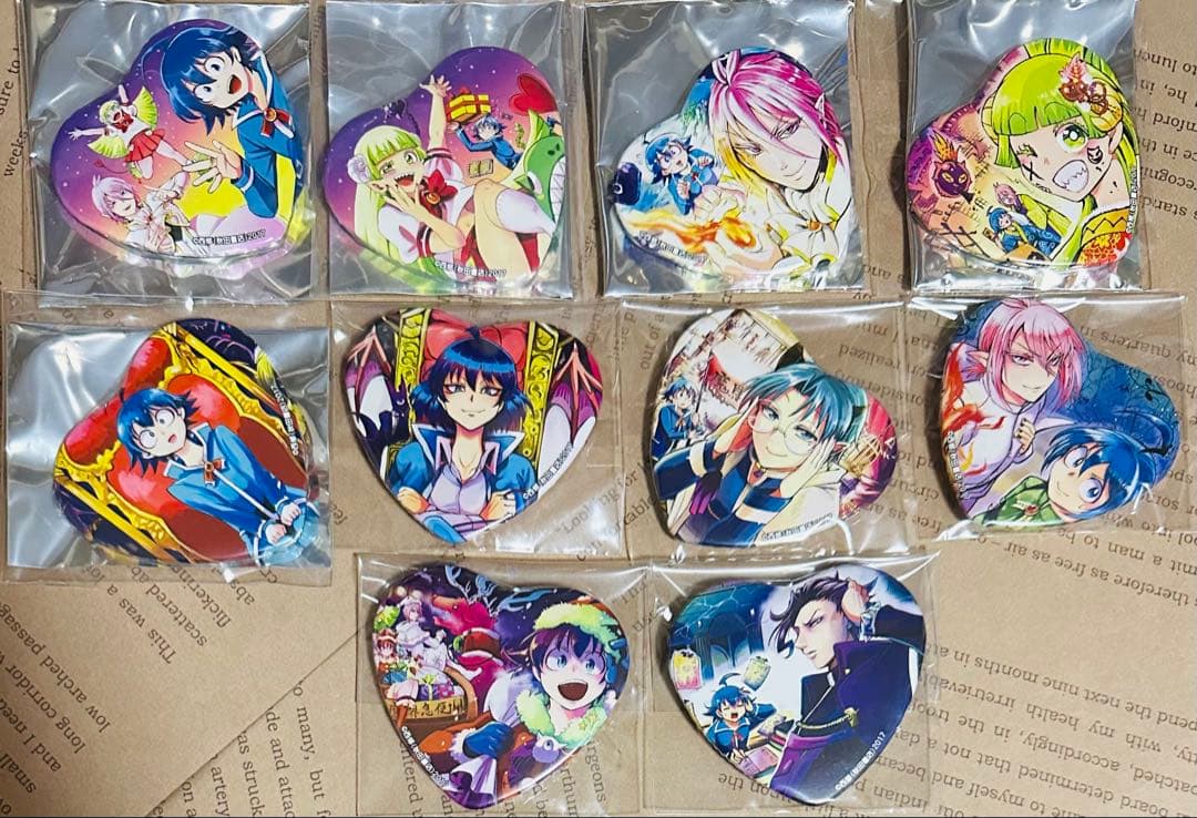 魔入りました!入間くん ハート缶バッジ セット