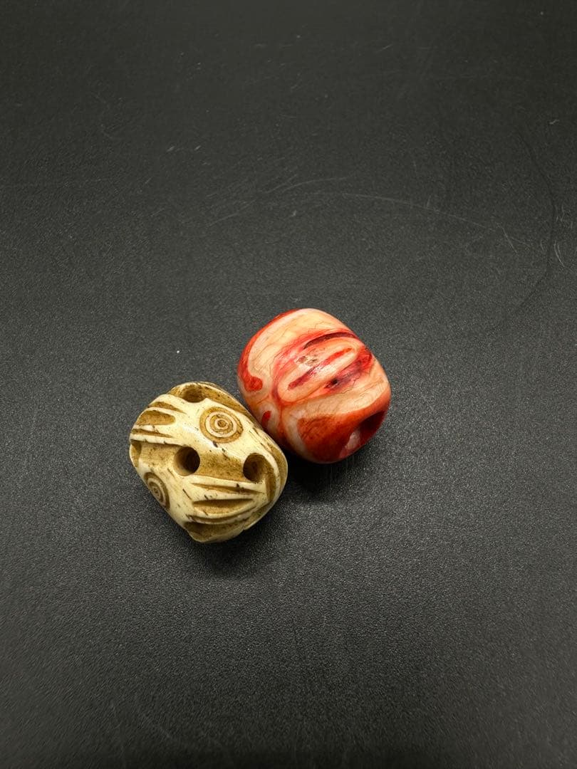 緒締　骨製と鶴天　骨董古美術