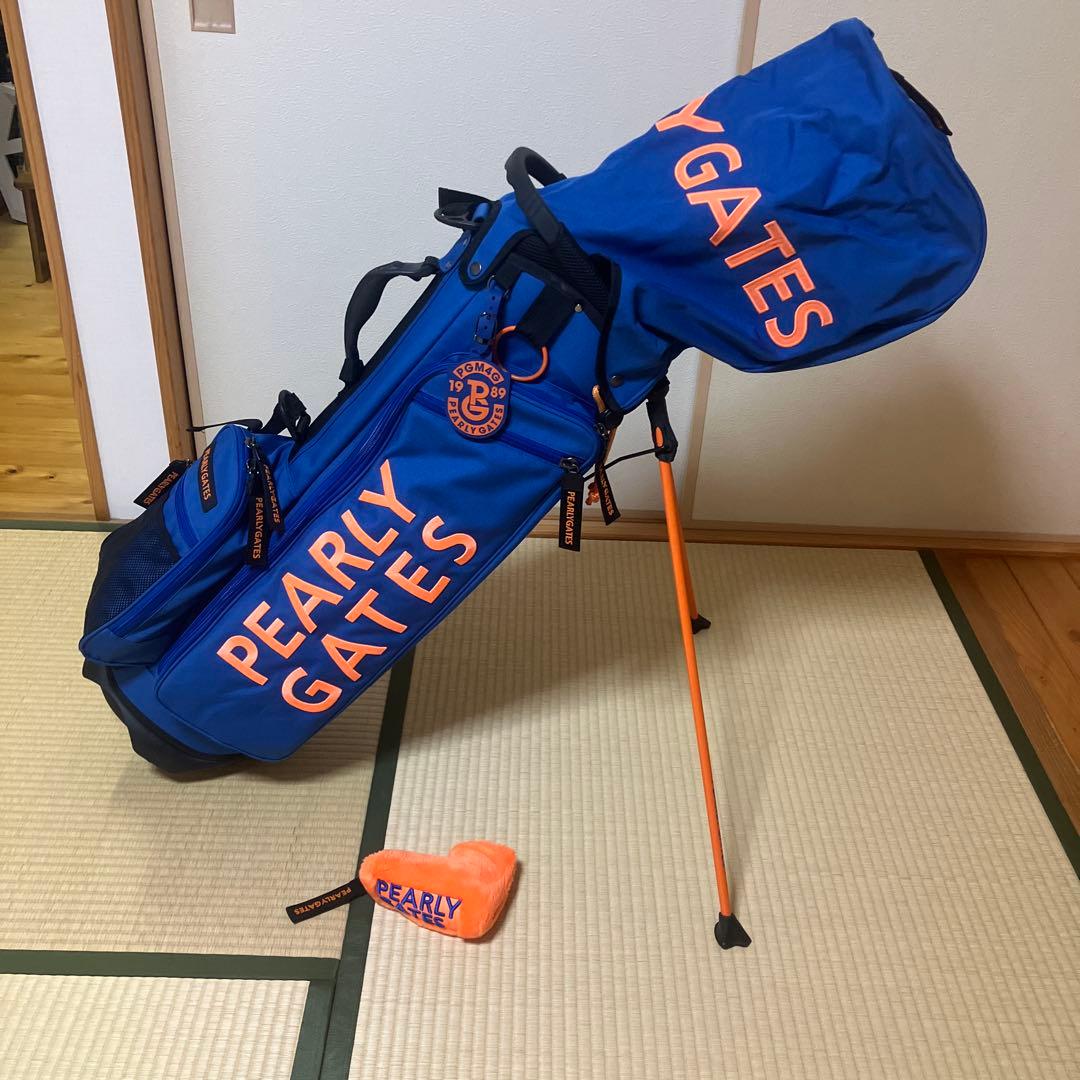 PEARLY GATES スタンド式ゴルフバッグ 青