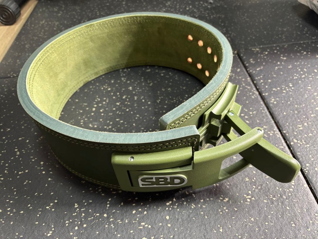 SBD トレーニング・パワーベルトSサイズ　13mm オリーブグリーン