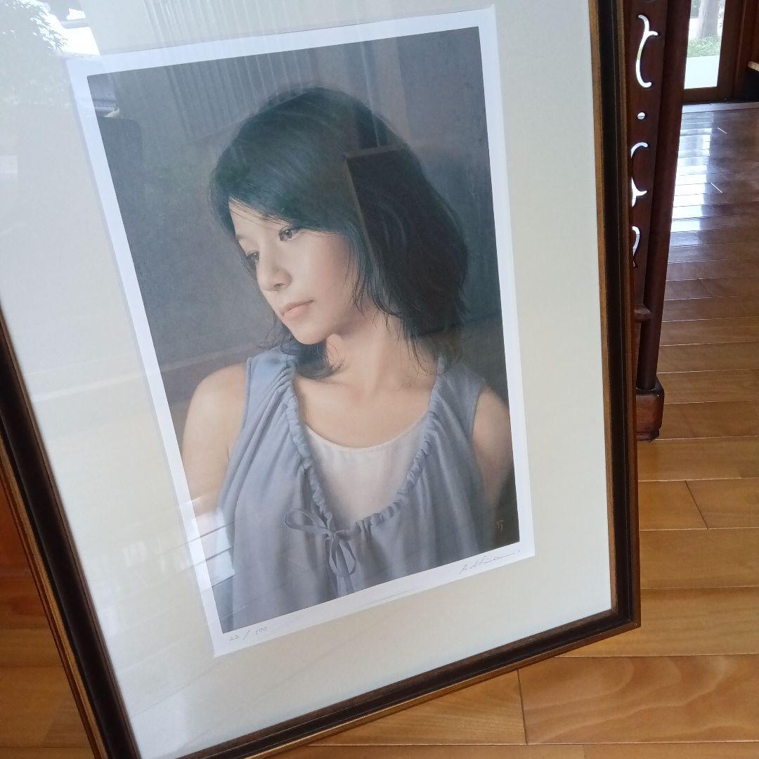 塩谷亮　リトグラフ　サイン　署名　限定100 2019年　写実絵画　写実画　風韻