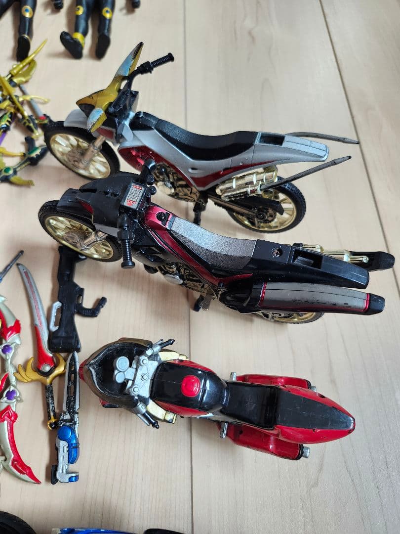 仮面ライダー ソフビ フィギュアまとめてセット バイク付き
