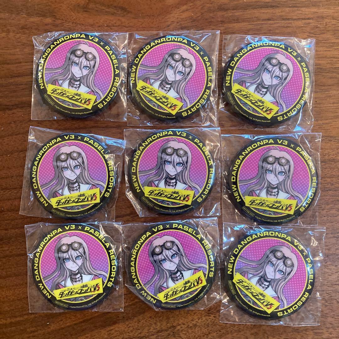 未使用　入間美兎　ダンガンロンパ　血まみれ　缶バッジ　　学生証　他9個ずつセット
