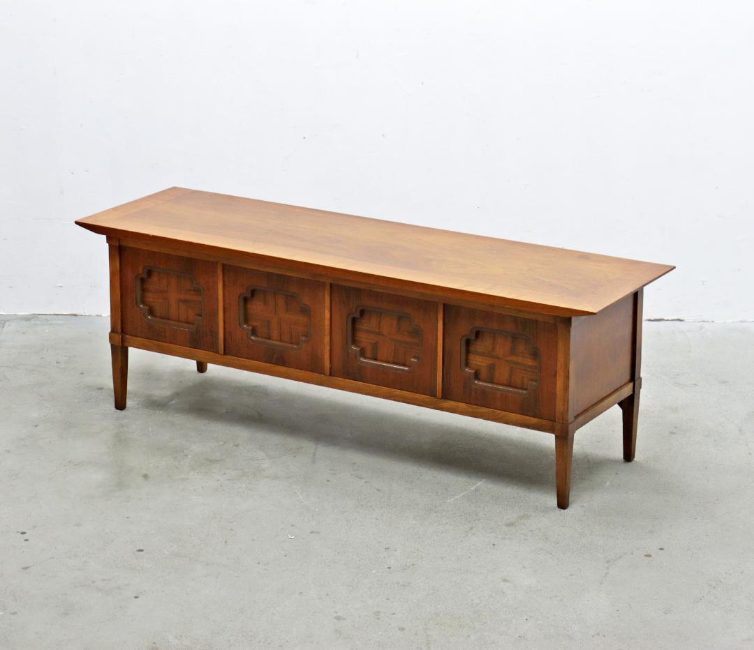 ヴィンテージ ウォールナット サイドボード コンソール ローボード 展示台 収納