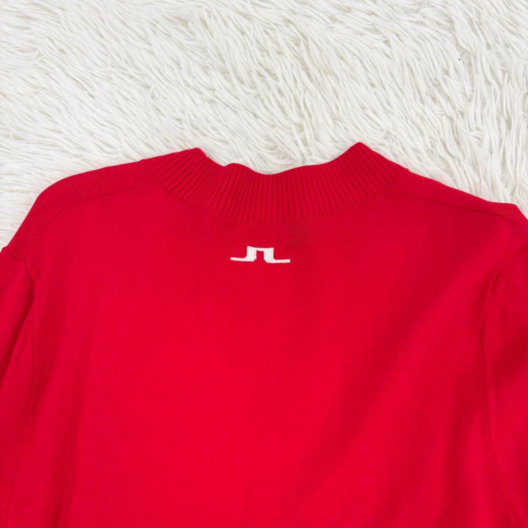 J.LINDEBERG クルーネックニット ゴルフウェア 長袖 S レッド