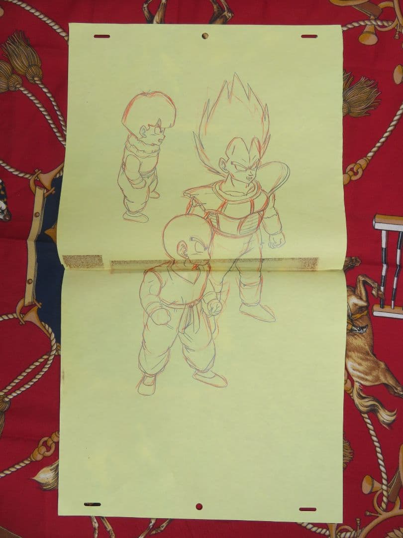 メ*ロ様 ドラゴンボール セル画 原画 ベジータ クリリン 悟飯 当時物
