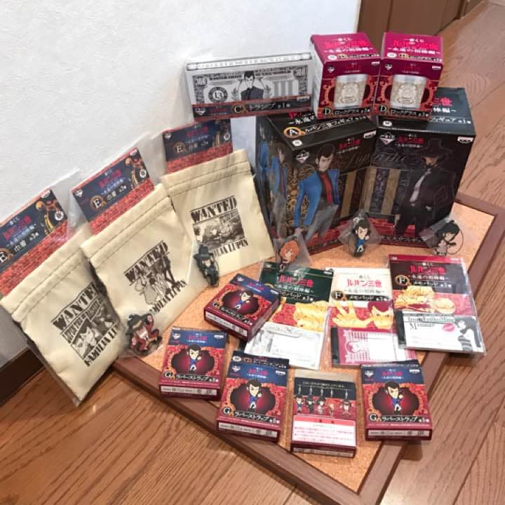 【新品 未開封】ルパン三世 一番くじ 永遠の相棒編 大人買いセット 計16点