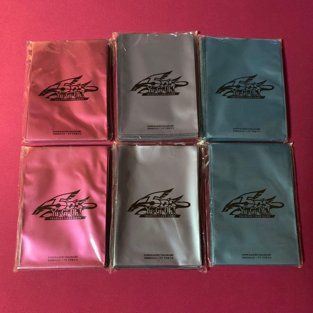 遊戯王 スリーブ tin 青 シルバー ピンク 未開封 6個 5D's 水色