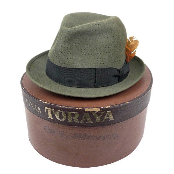 ビンテージ70sボルサリーノ フェドラ ハット帽子イタリア トラヤ 古着 子供用