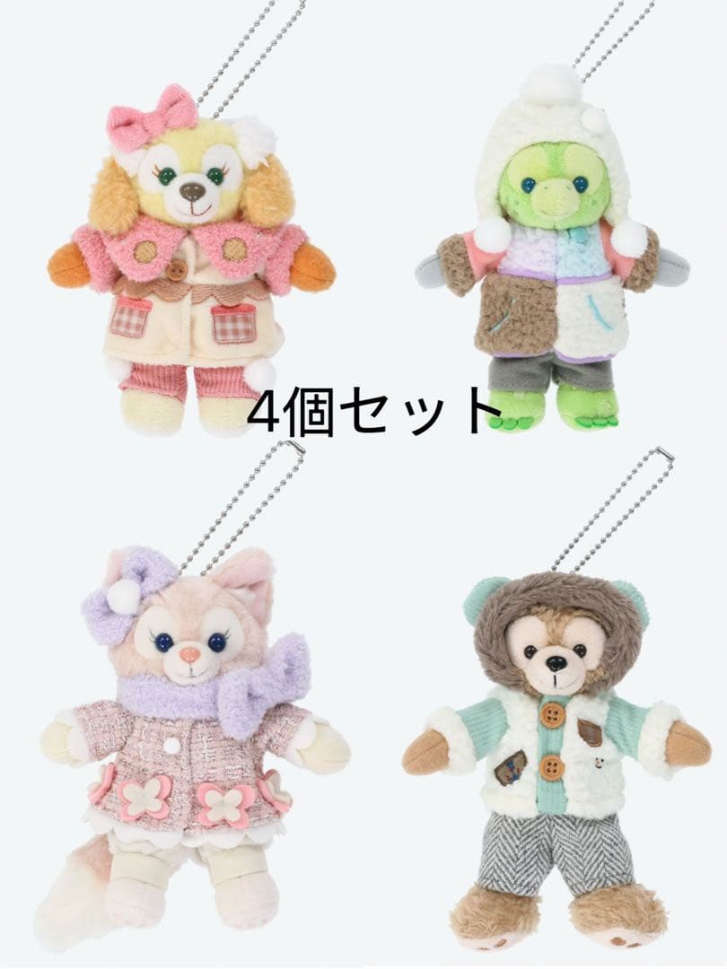 ダッフィー＆フレンズ シークレットオブスノーウィーデイ ぬいぐるみバッジ