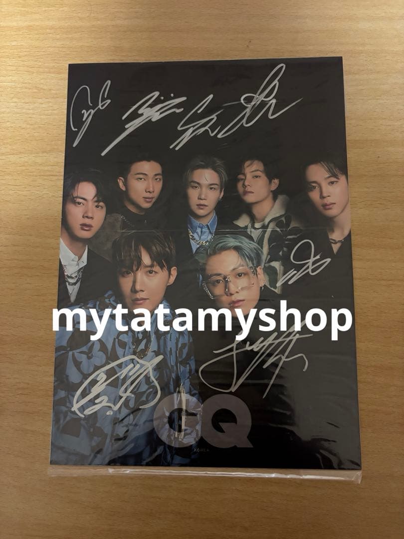 bts 全員直筆サイン　フォト　A4