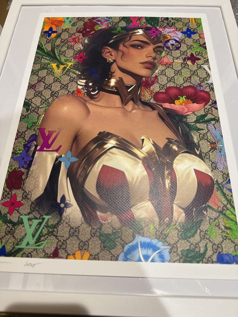 DEATH NYC 現代アート　世界100枚限定 ヴィトン　ワンダーウーマン