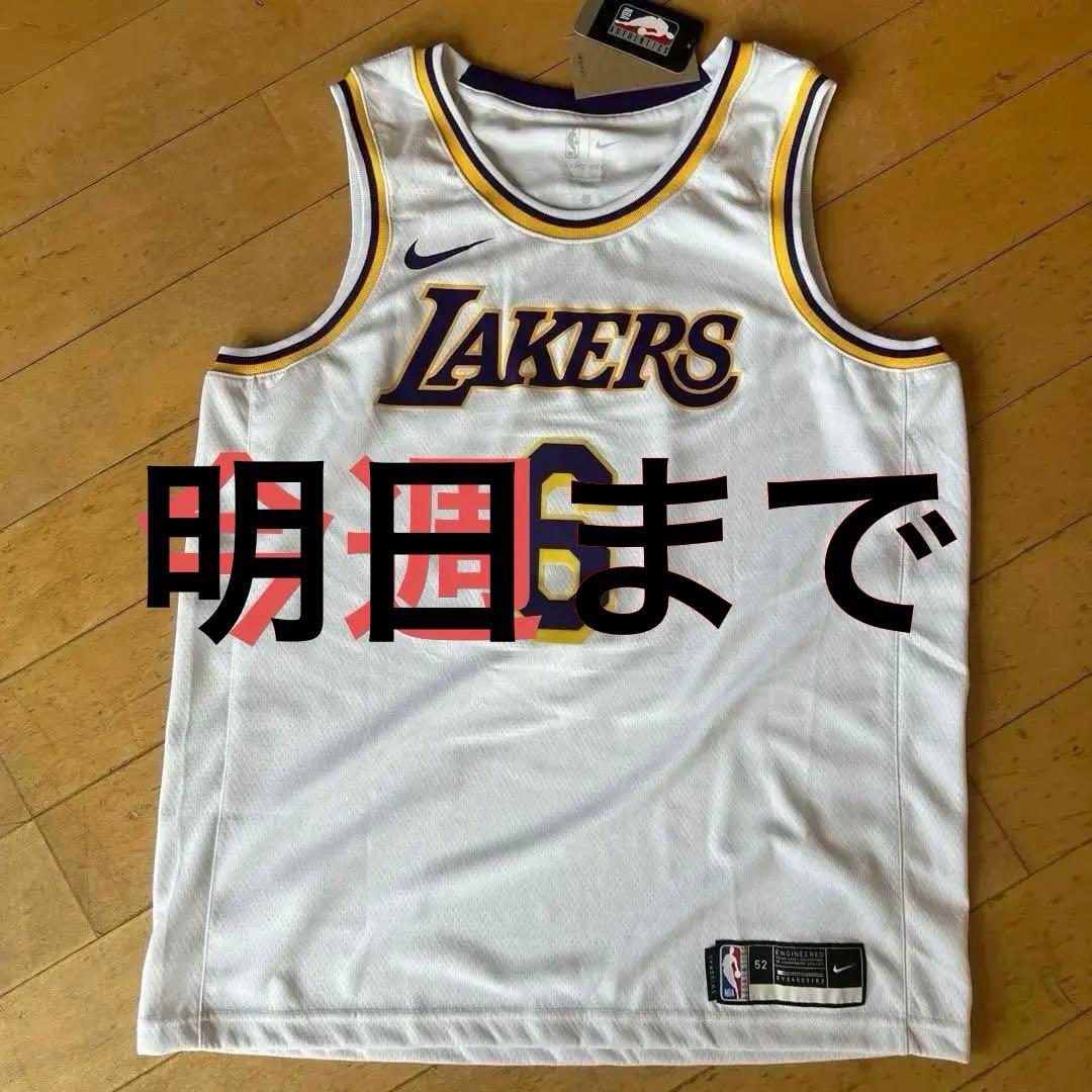 レブロン・ジェームズ　ロサンゼルスレイカーズ　XL 公式　6番