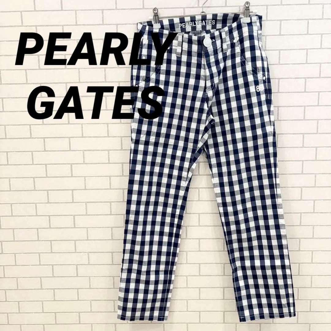 PEARLY GATES パーリーゲイツ　ギンガムチェック柄パンツ